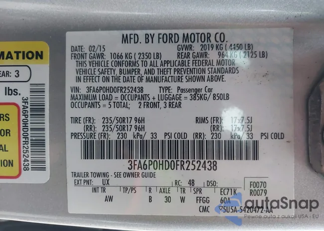 3FA6P0HD0FR252438: 43820370