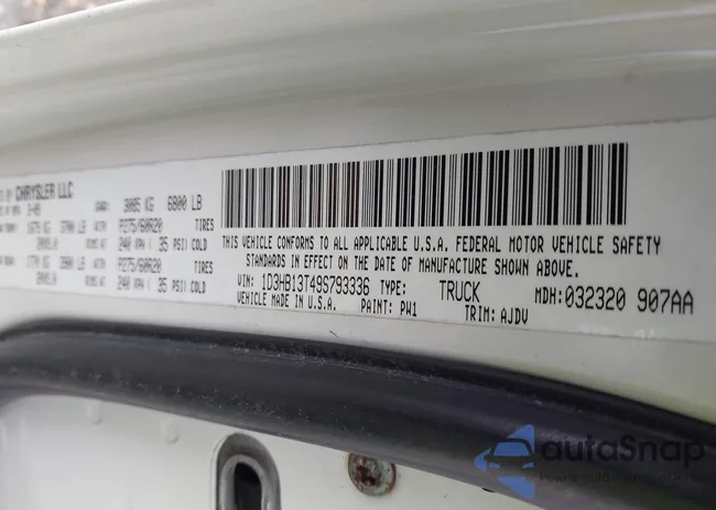 1D3HB13T49S793336: 43819562