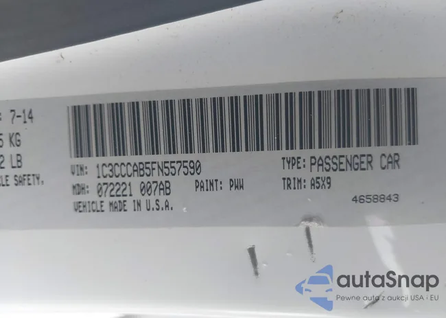 1C3CCCAB5FN557590: 43821007