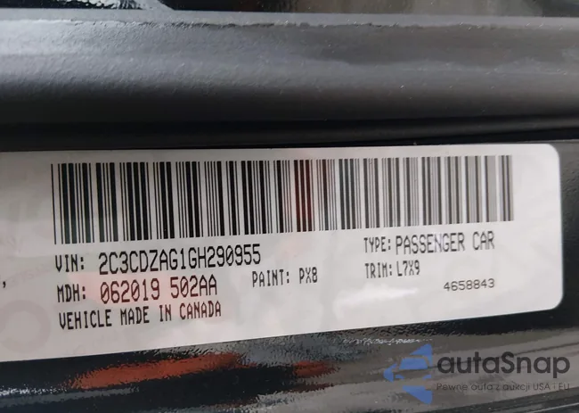 2C3CDZAG1GH290955: 43821114