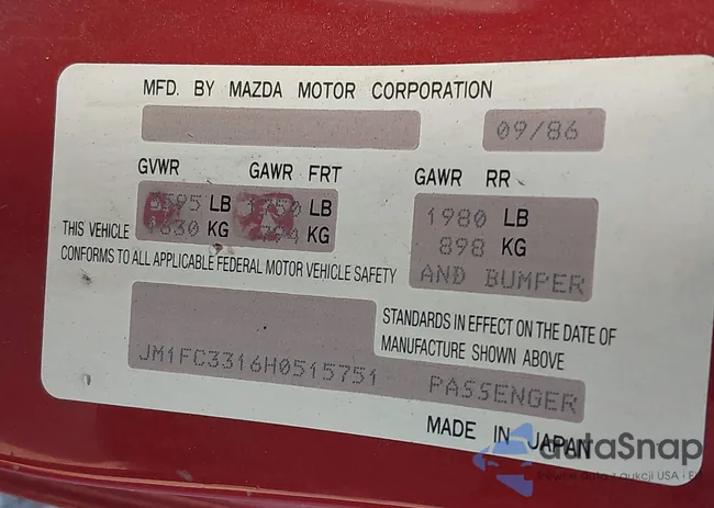 JM1FC3316H0515751: 43821116