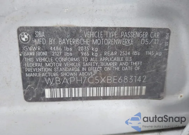 WBAPH7C5XBE683142: 43821186