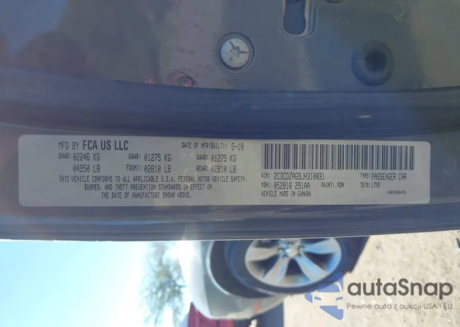 2C3CDZAG9JH310831: 43821401