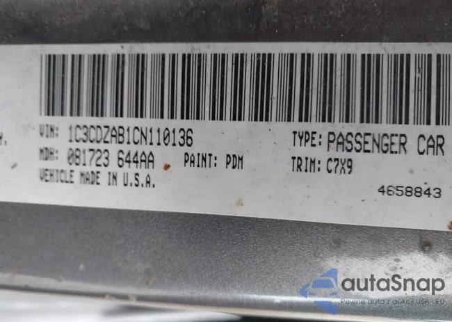 1C3CDZAB1CN110136: 43821428