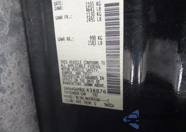 1N4AA6AP8GC438876: 43821444