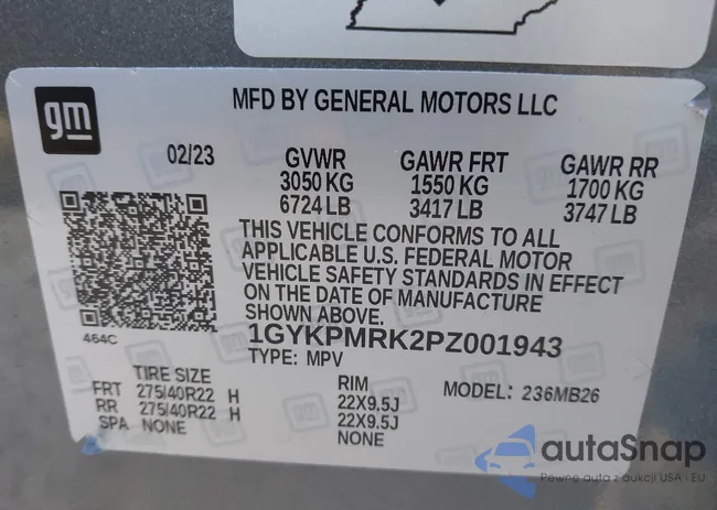 1GYKPMRK2PZ001943: 43820531