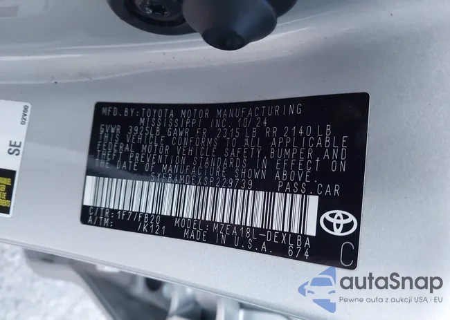 5YFB4MDEXSP229739: 43820893