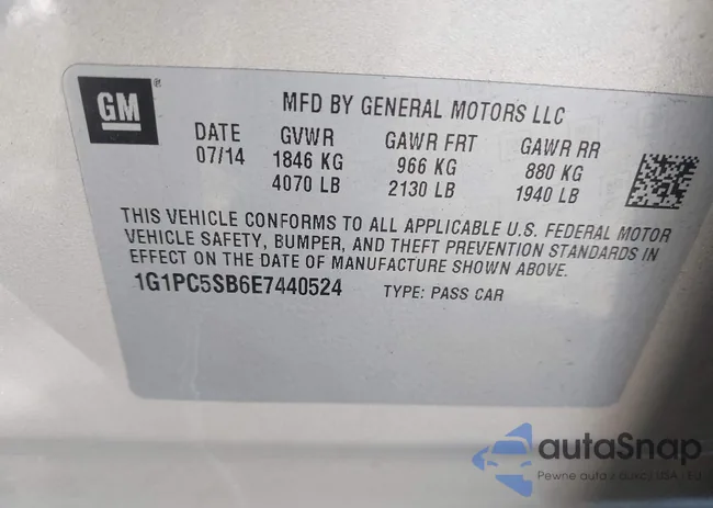 1G1PC5SB6E7440524: 43821940