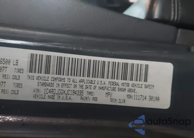 1C4RDJDGXJC194335: 43822019