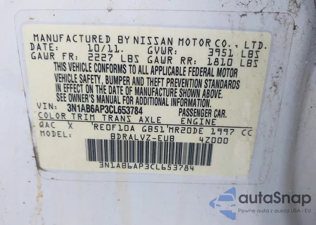 3N1AB6AP3CL653784: 43822105