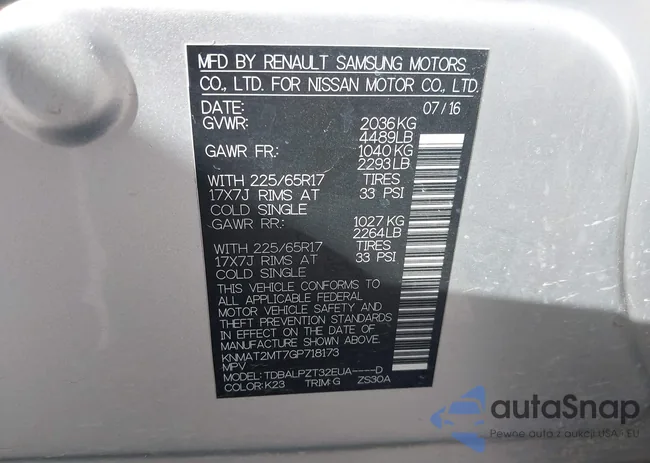 KNMAT2MT7GP718173: 43822161