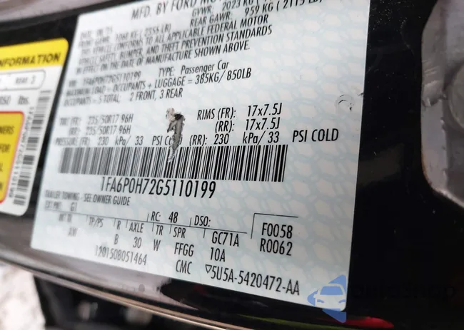 1FA6P0H72G5110199: 43822286