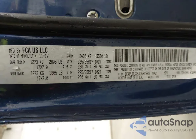 1C4PJMLX9JD582380: 43822407