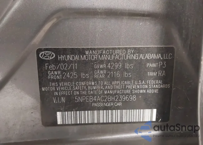 5NPEB4AC2BH239698: 43821539