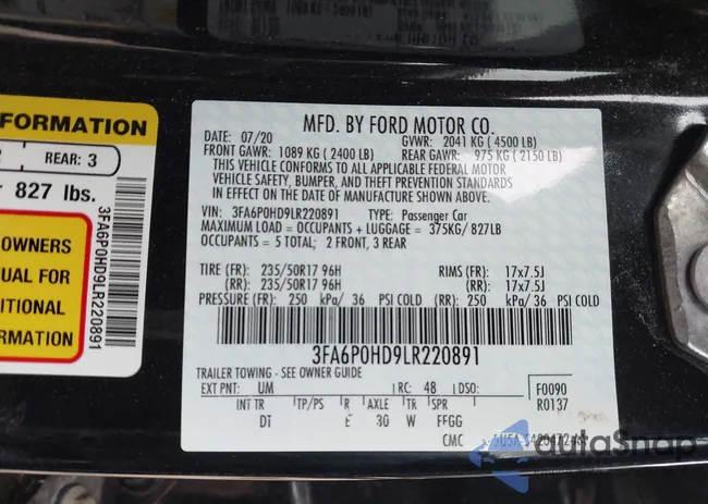 3FA6P0HD9LR220891: 43821710