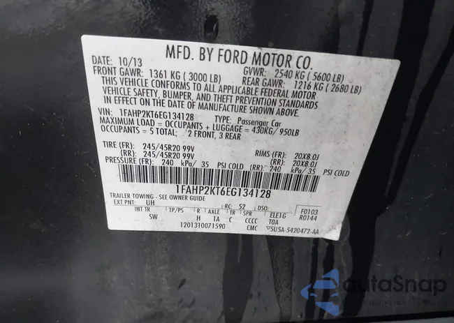 1FAHP2KT6EG134128: 43821790