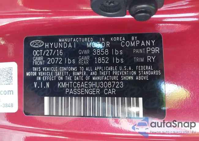 KMHTC6AE9HU308723: 43821807