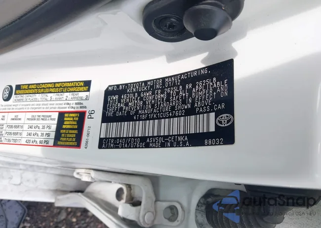 4T1BF1FK1CU547602: 43823024