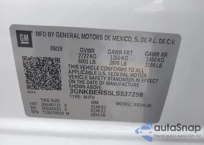 3GNKBERS5LS537259: 43823217