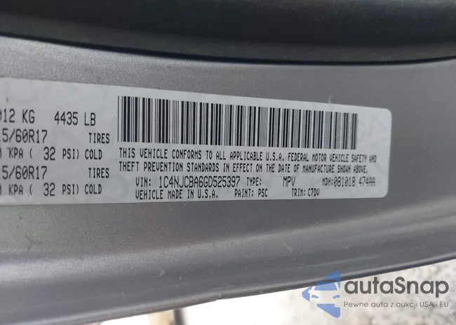 1C4NJCBA6GD525397: 43823432