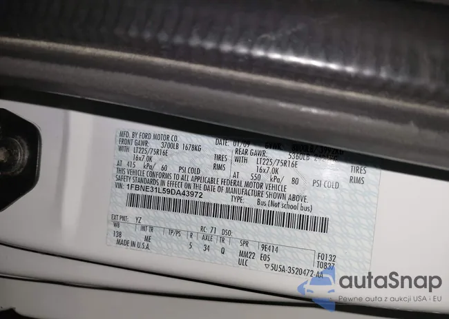 1FBNE31L59DA43972: 43822539