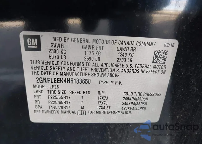 2GNFLEEK4H6183650: 43822652