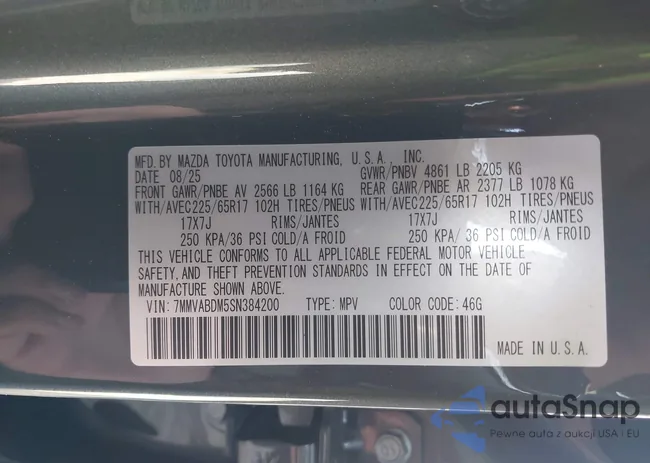 7MMVABDM5SN384200: 43822866