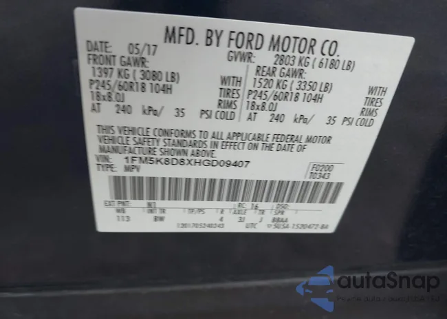 1FM5K8D8XHGD09407: 43824067