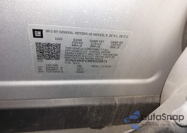 3GNAXKEV3MS118971: 43824096