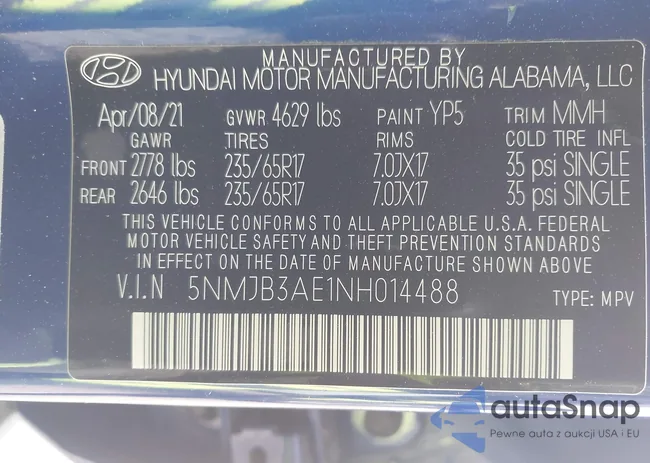 5NMJB3AE1NH014488: 43824198