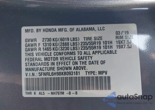 5FNRL6H98KB093181: 43824221