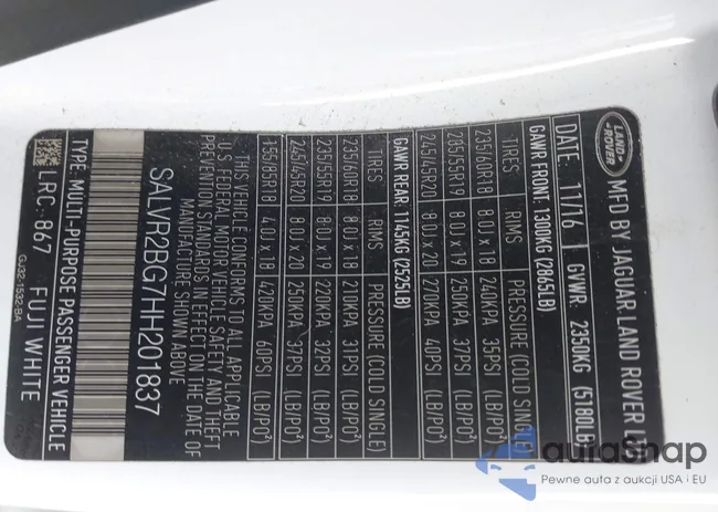 SALVR2BG7HH201837: 43824285