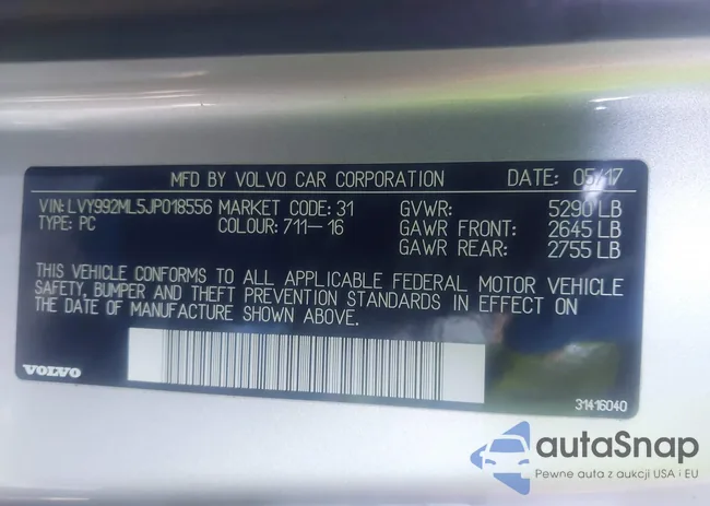 LVY992ML5JP018556: 43824287