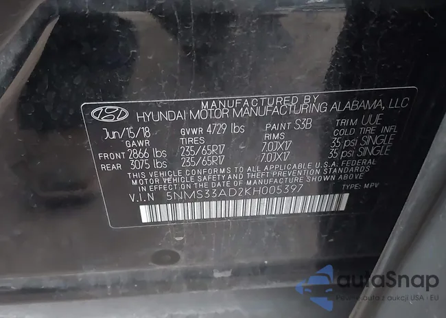 5NMS33AD2KH005397: 43824332