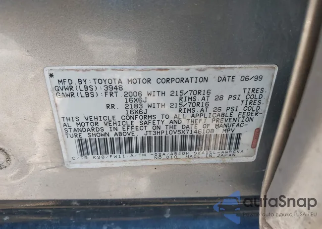 JT3HP10V5X7146108: 43824345