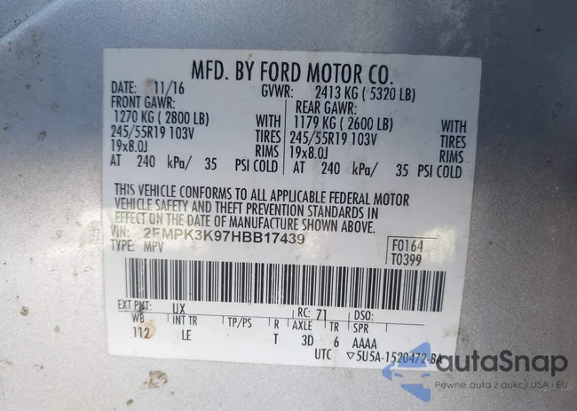 2FMPK3K97HBB17439: 43823559