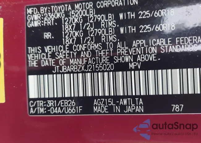 JTJBARBZXJ2155020: 43823593