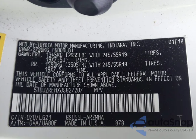 5TDJZRFHXJS827207: 43823866