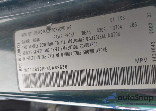 WP1AB29P54LA63558: 43824988