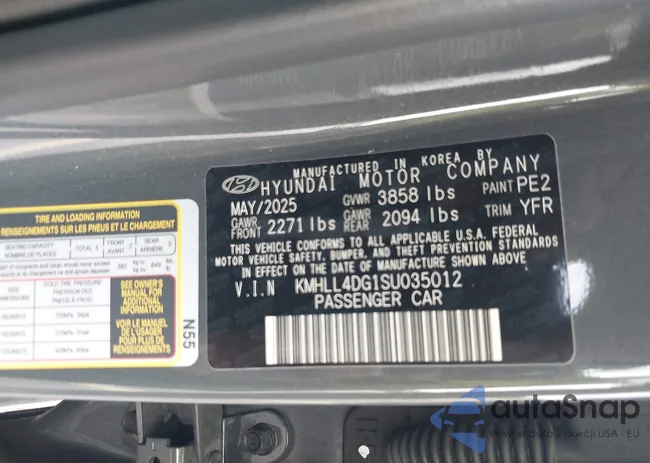 KMHLL4DG1SU035012: 43825181