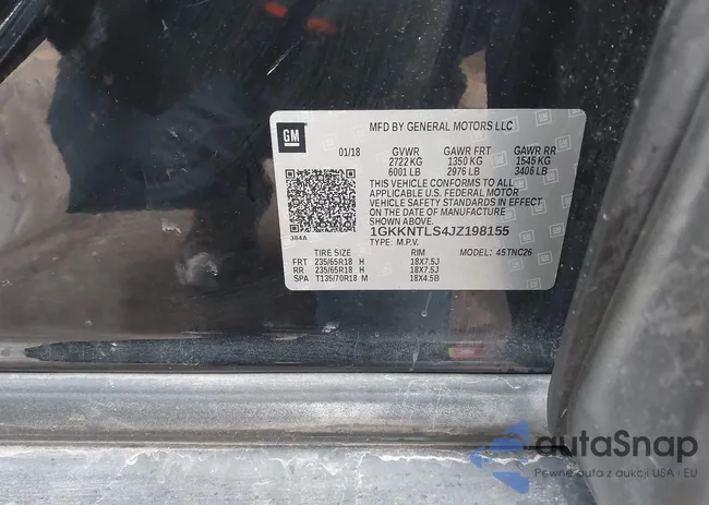 1GKKNTLS4JZ198155: 43825233