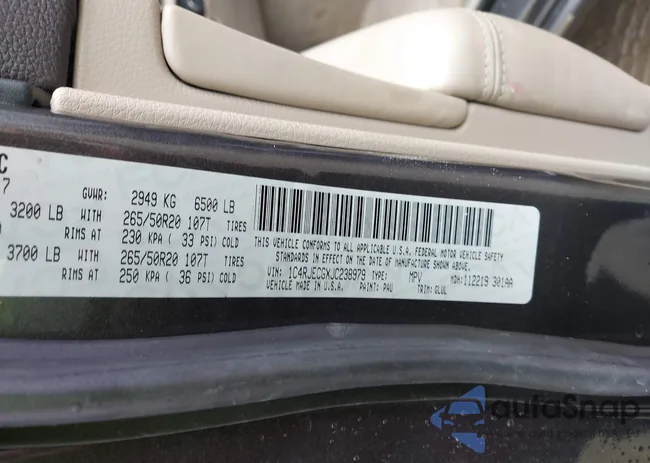 1C4RJECGXJC238979: 43825257