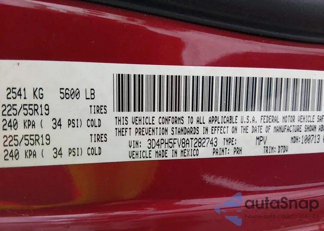 3D4PH5FV8AT282743: 43824549