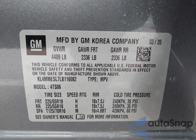 KL4MMESL7LB116082: 43824556