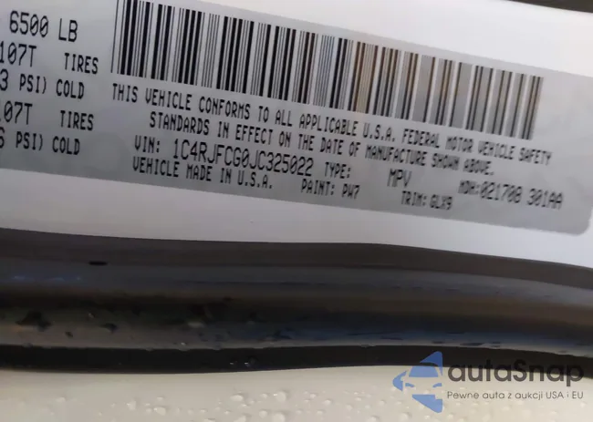 1C4RJFCG0JC325022: 43824569