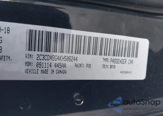 2C3CDXBG4KH506244: 43824574