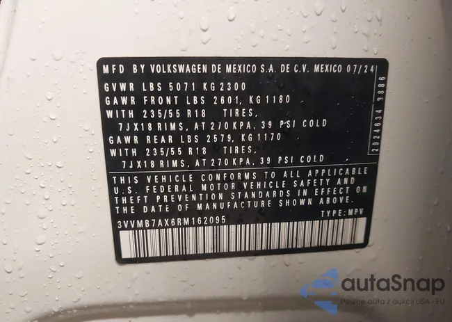 3VVMB7AX6RM162095: 43824604