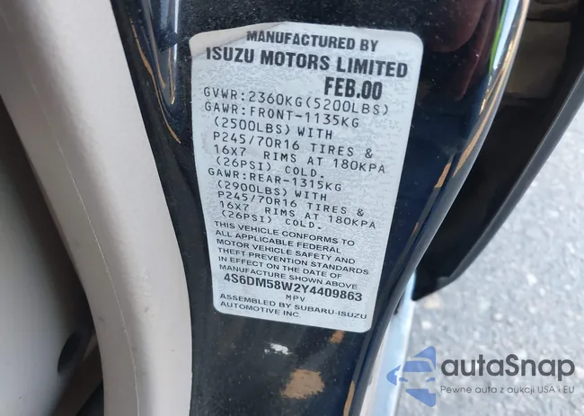 4S6DM58W2Y4409863: 43824708