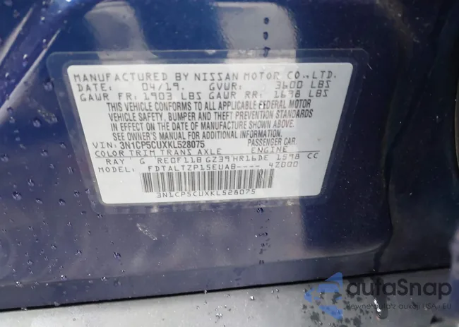 3N1CP5CUXKL528075: 43824718