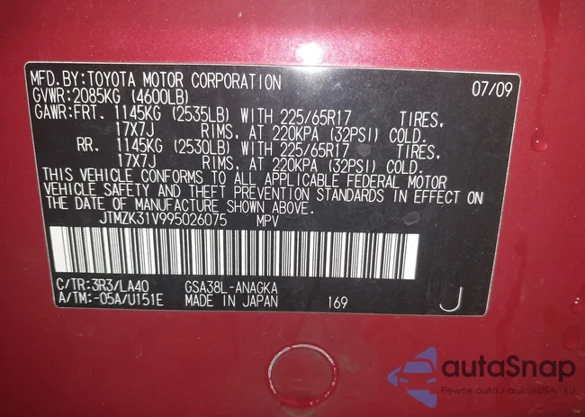 JTMZK31V995026075: 43824824